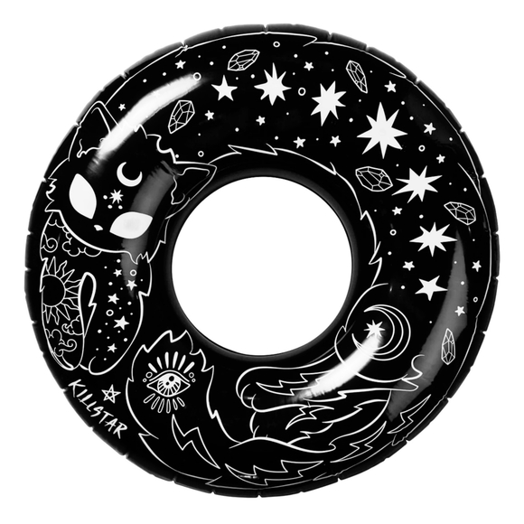 KILLSTAR | Beach Kitty Pool Float Goth Black 50" - Picture 2 of 10